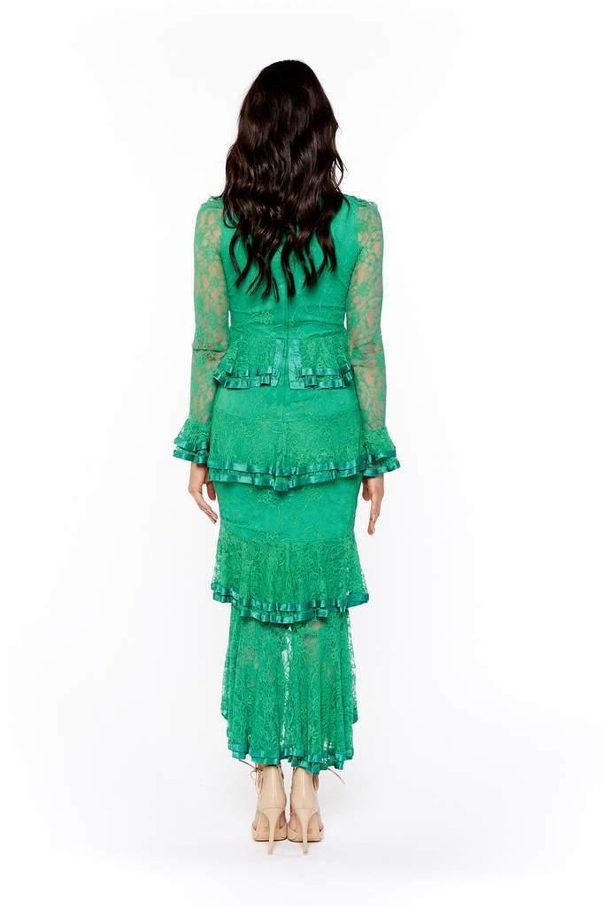 Nicola Finetti Maia Dress Green Size 8 - Image 3