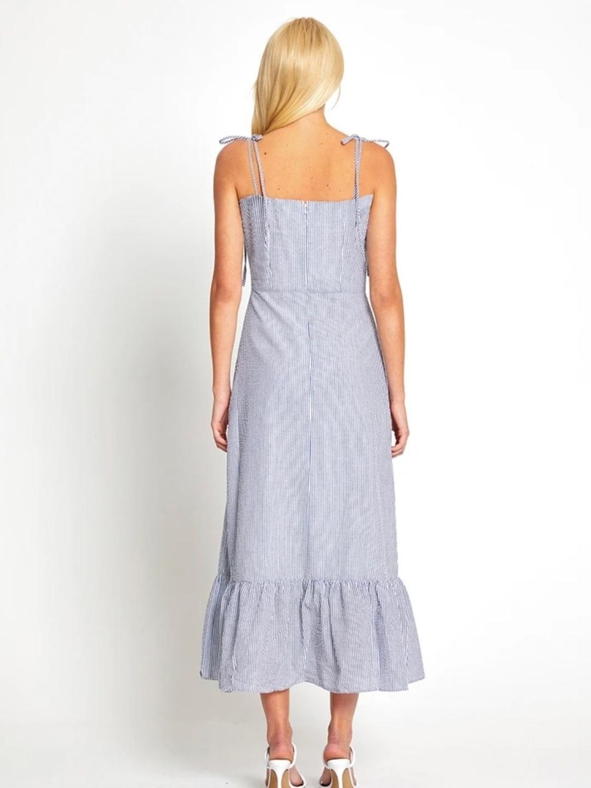 Alice McCall French Press Midi Dress Blue Size L (12/14) - Image 4