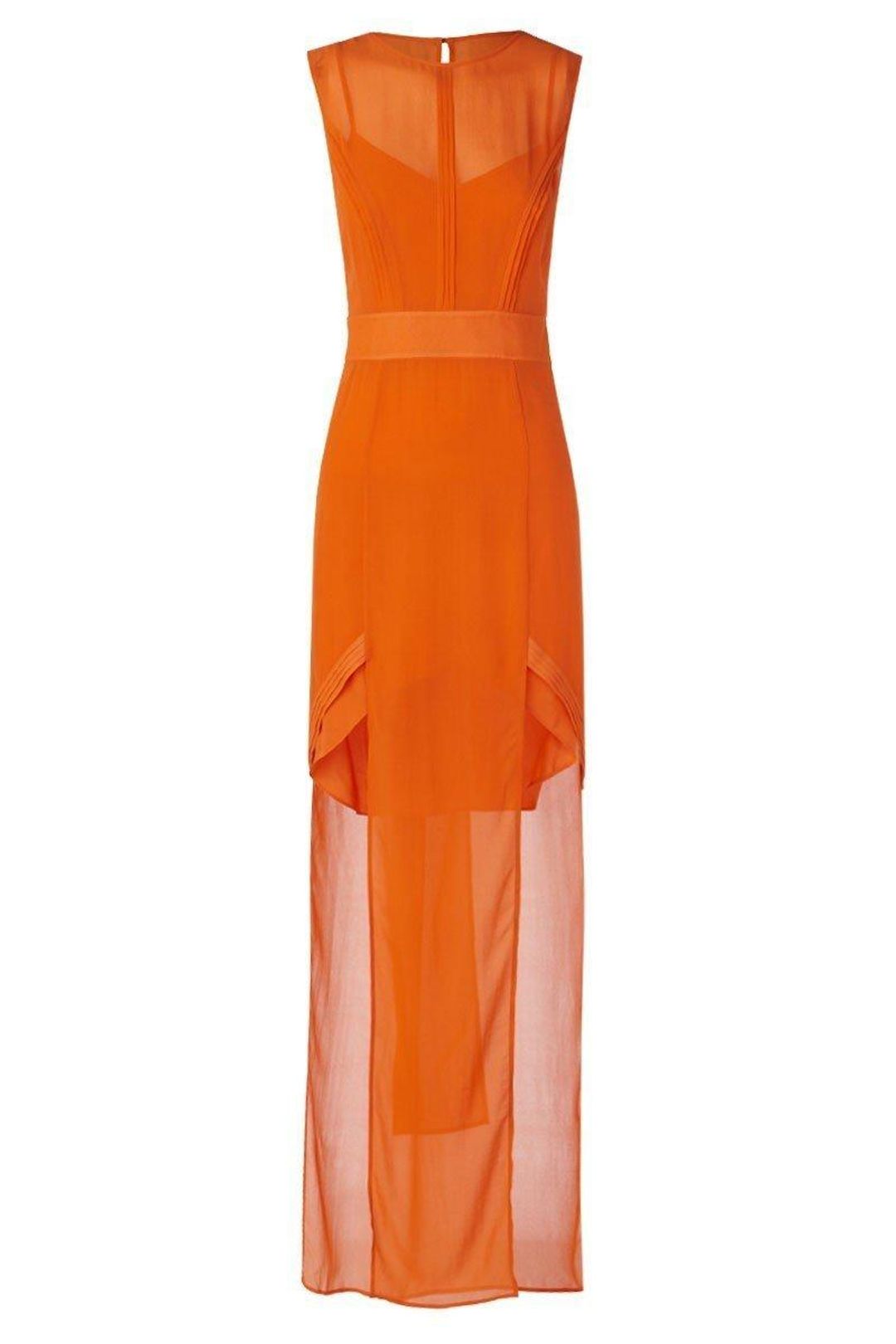 Sass and Bide Sheers Orange Silk Dress Size 10 for rent on The Volte - main image