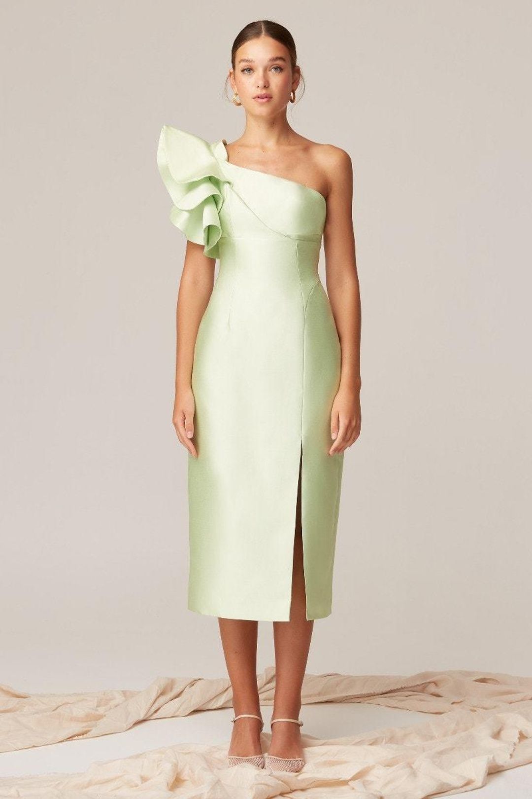 Keepsake The Label Lightening Midi Dress Green Size 8 for rent on The Volte - main image