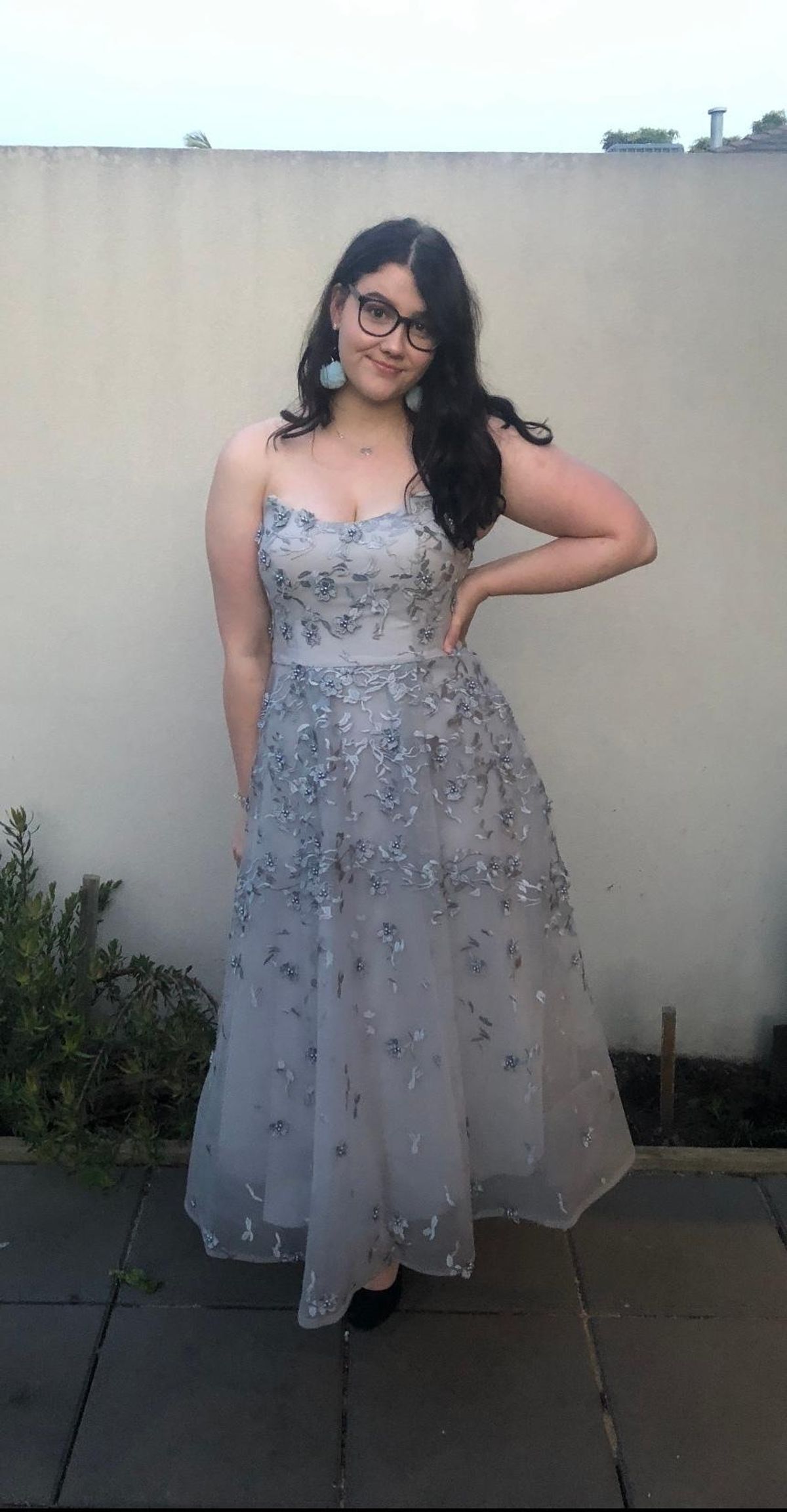 Bariano Strapless Lace Ballgown Gown Size 14 - Image 1