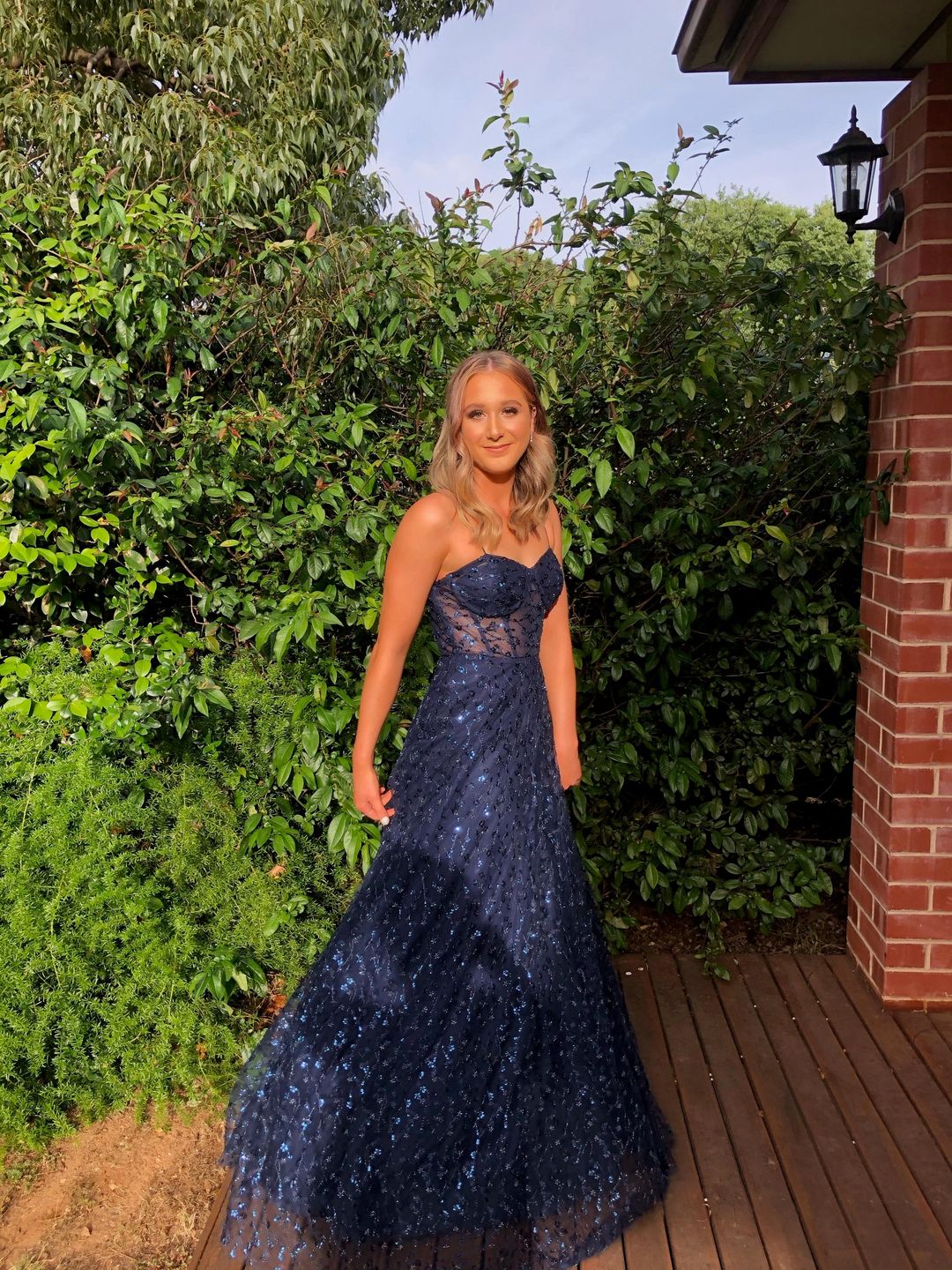 Jadore Kristie Gown Navy Size 8 for rent on The Volte - main image