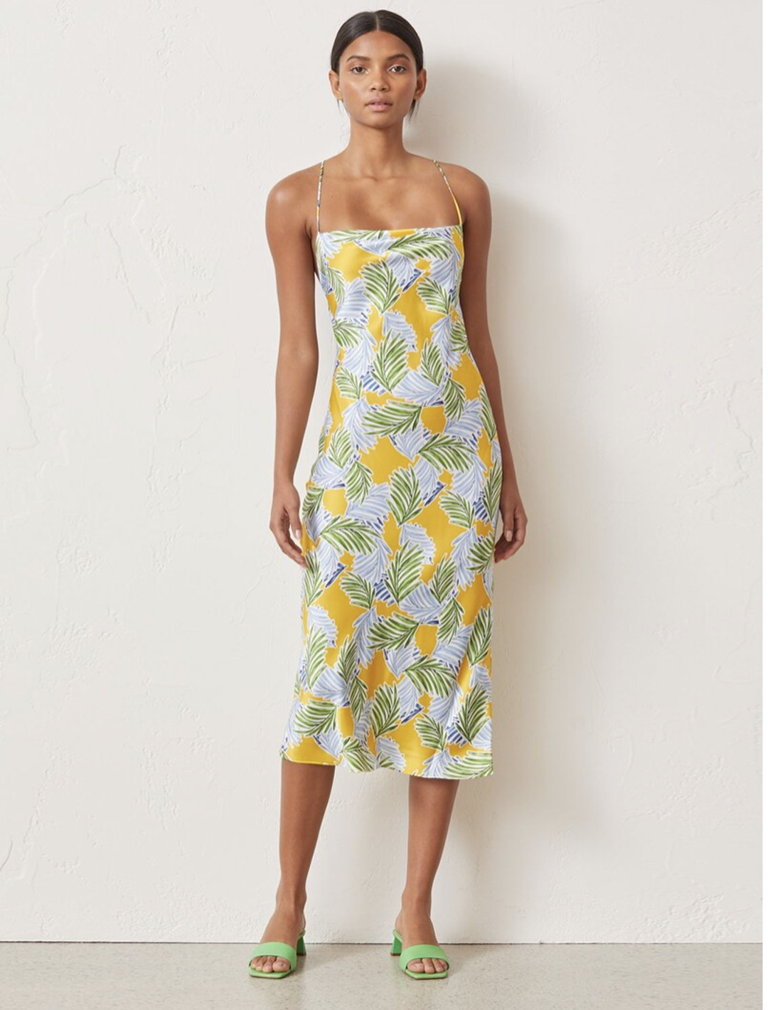 Bec and Bridge Palm Paradise Midi Dress Print Size 14 for rent on The Volte - main image