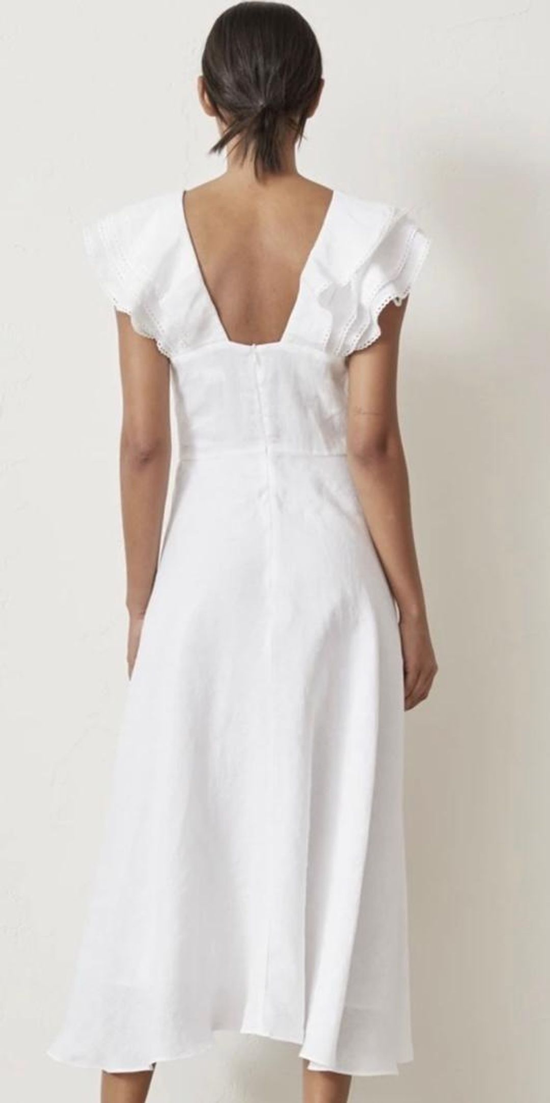Bec & Bridge La Fontelina Linen Dress White Size 6 for rent on The Volte - main image