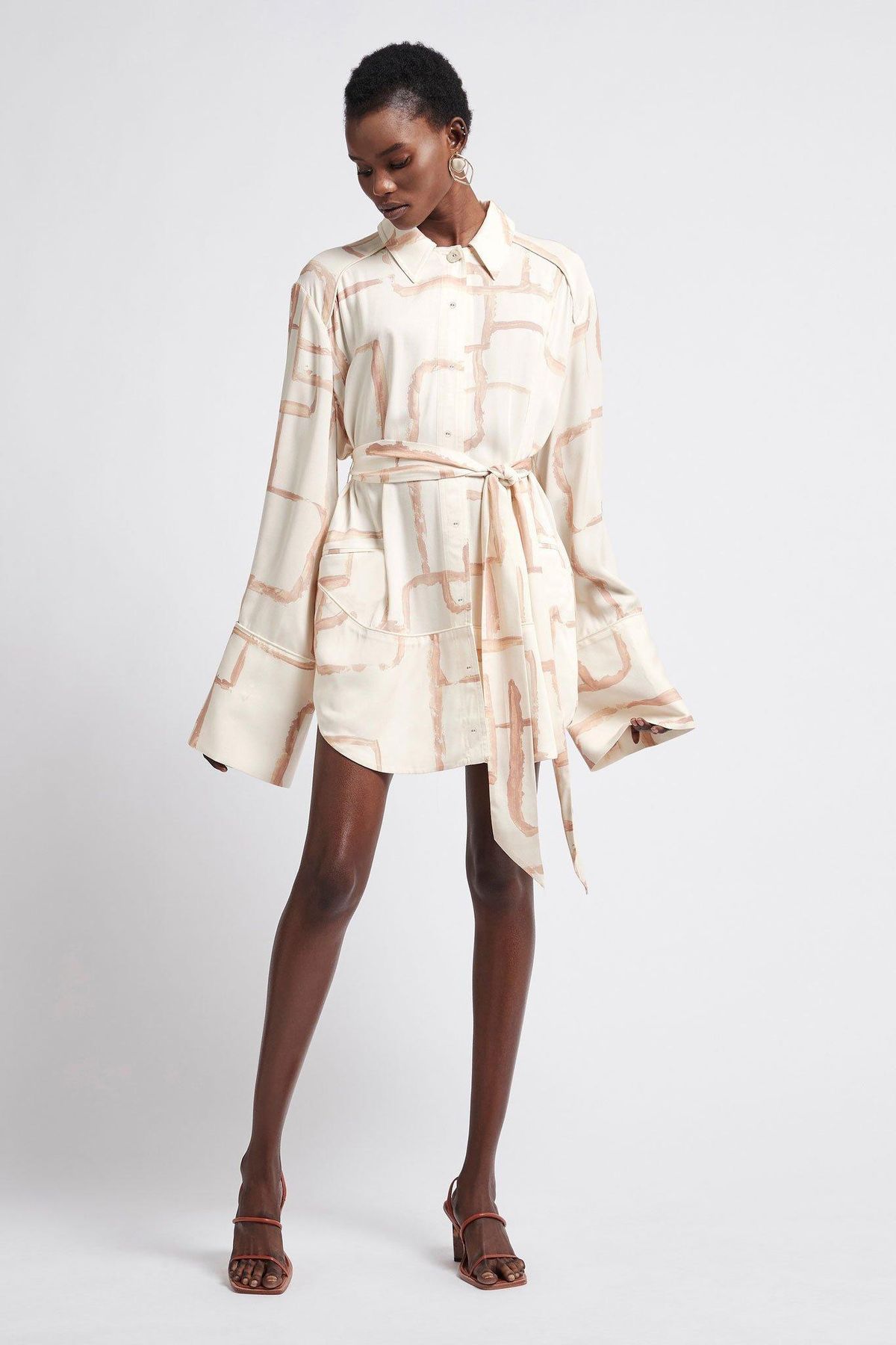 Aje L Espirit Shirt Dress  Print Size 6 - Image 1