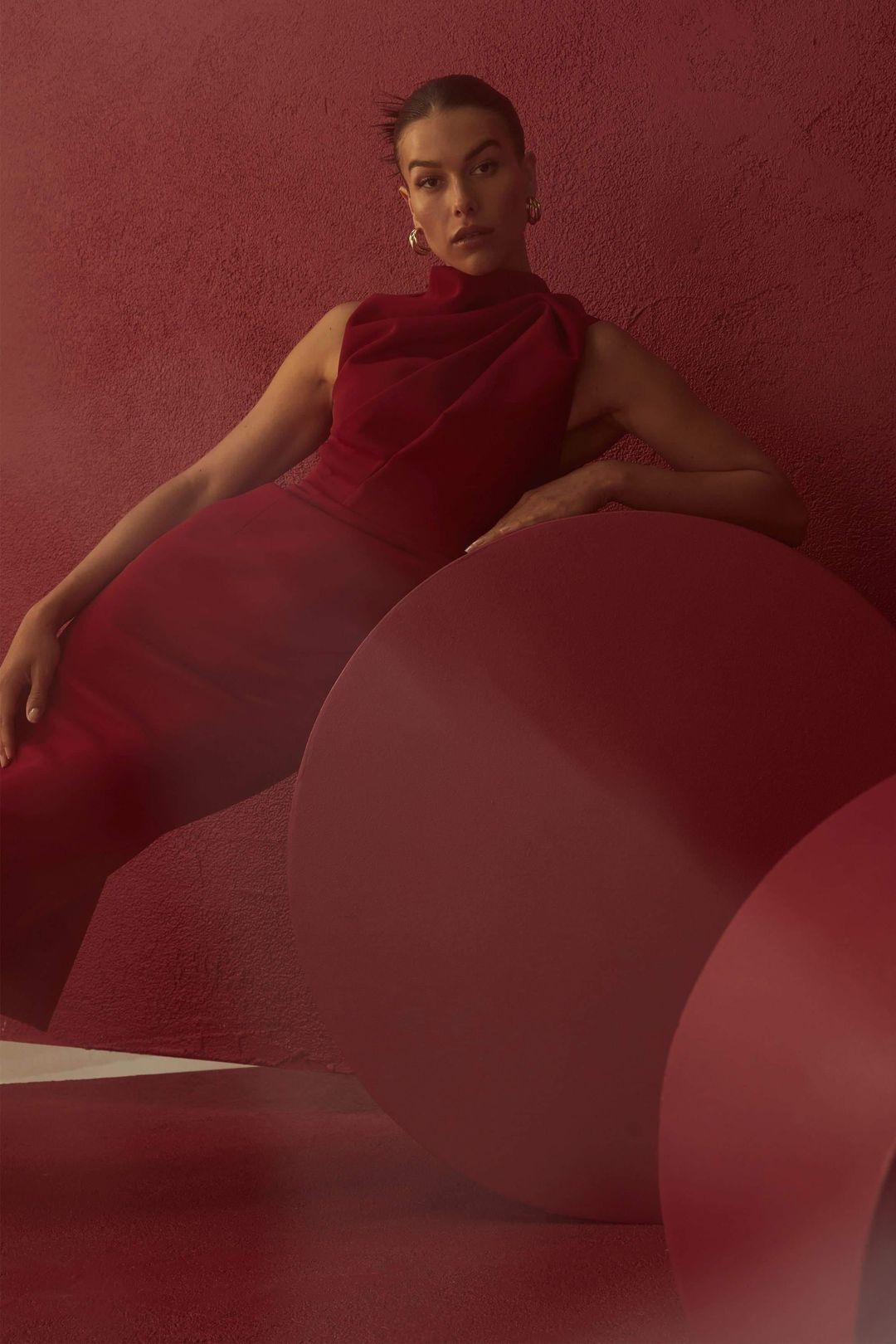 Mossman The Edge of Glory Dress Red Size 12 for rent on The Volte - main image