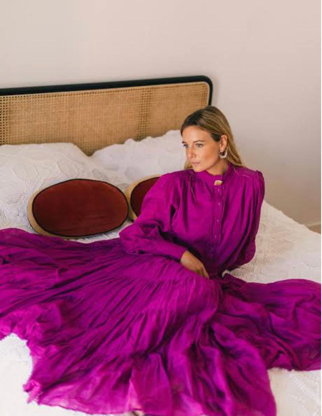 Aje Run Free Maxi Dress Pink Size 8 for rent on The Volte - main image