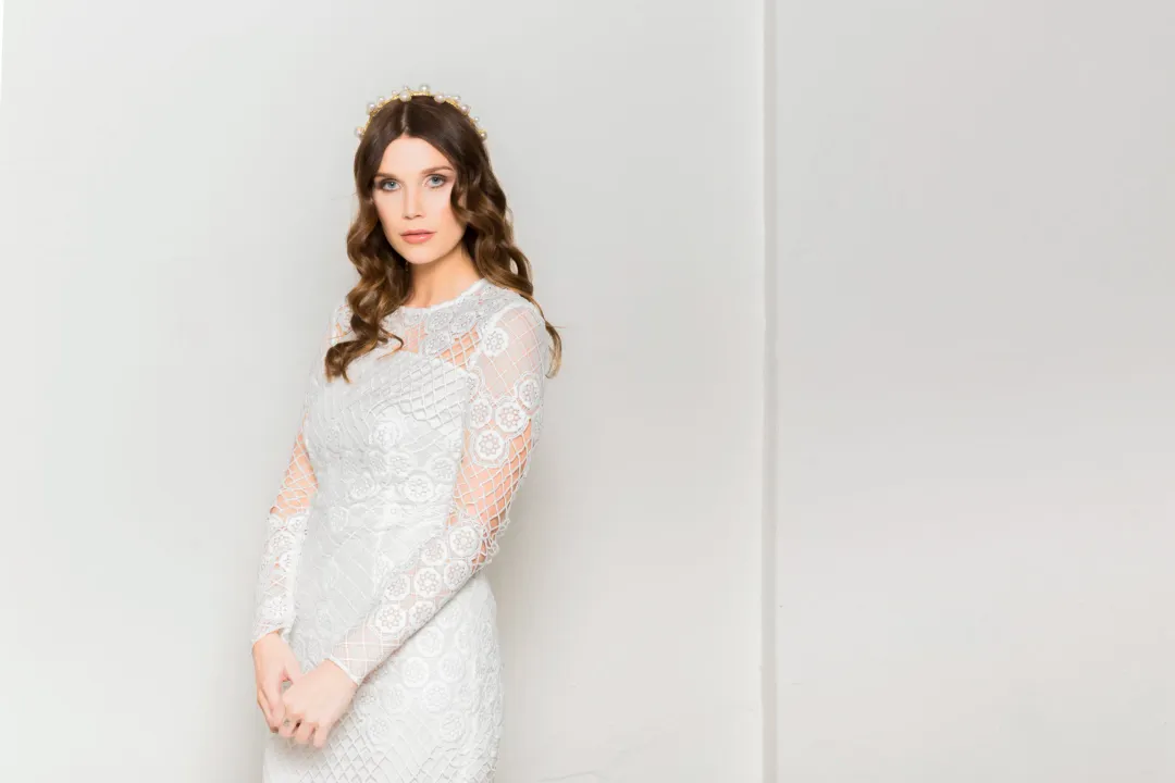 Heather McDowall Bridal Annabelle Headband for rent on The Volte - main image