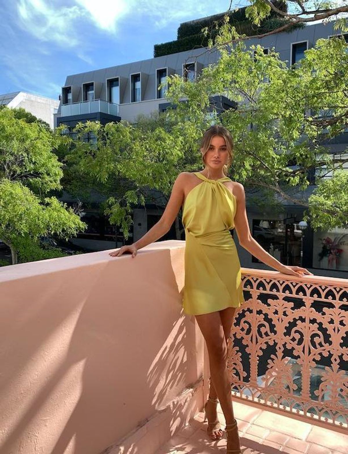 One Fell Swoop Audrey Mini Dress Citron Size 12 - Image 3