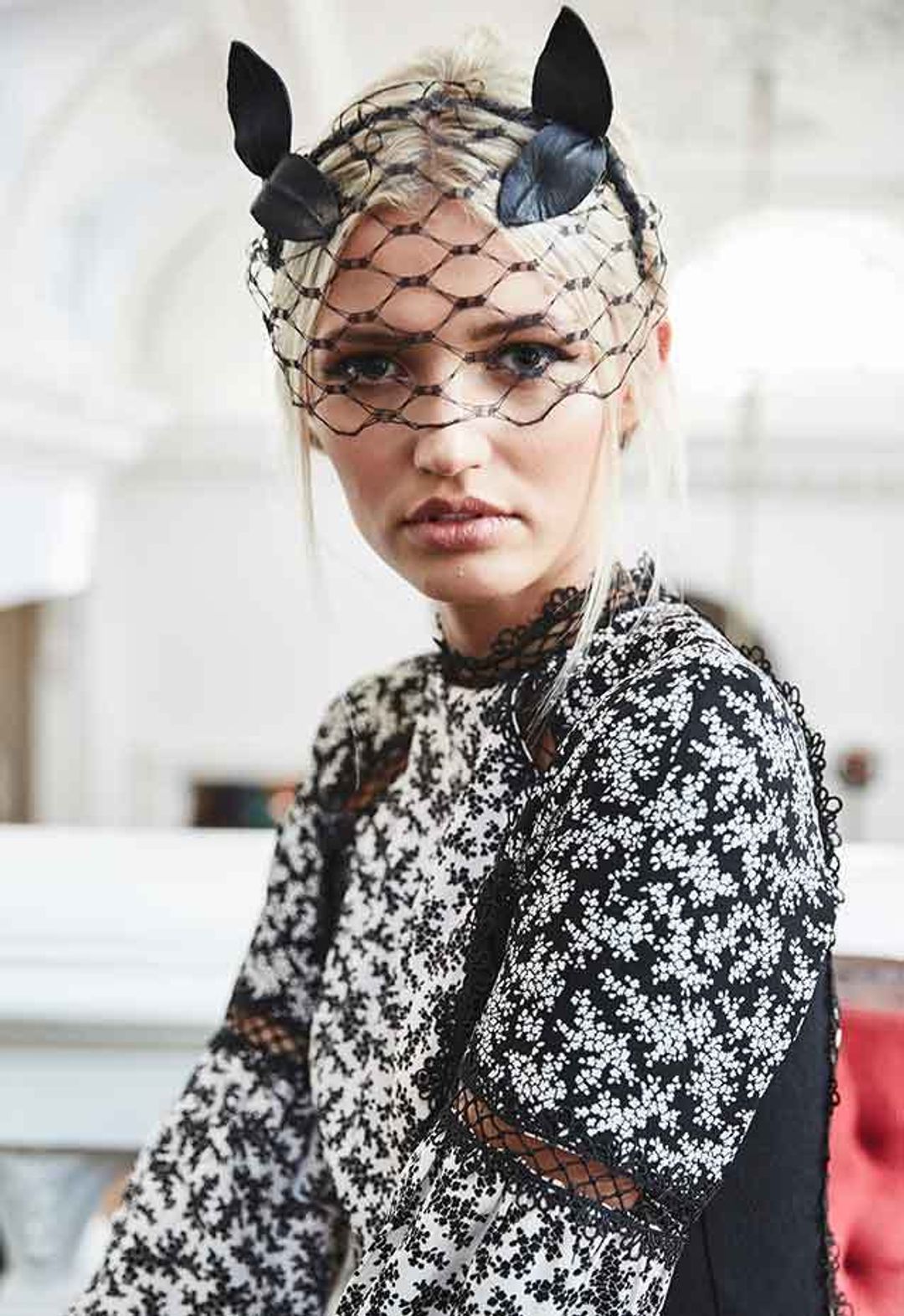 Heather McDowall Pixie Black Veil for rent on The Volte - main image