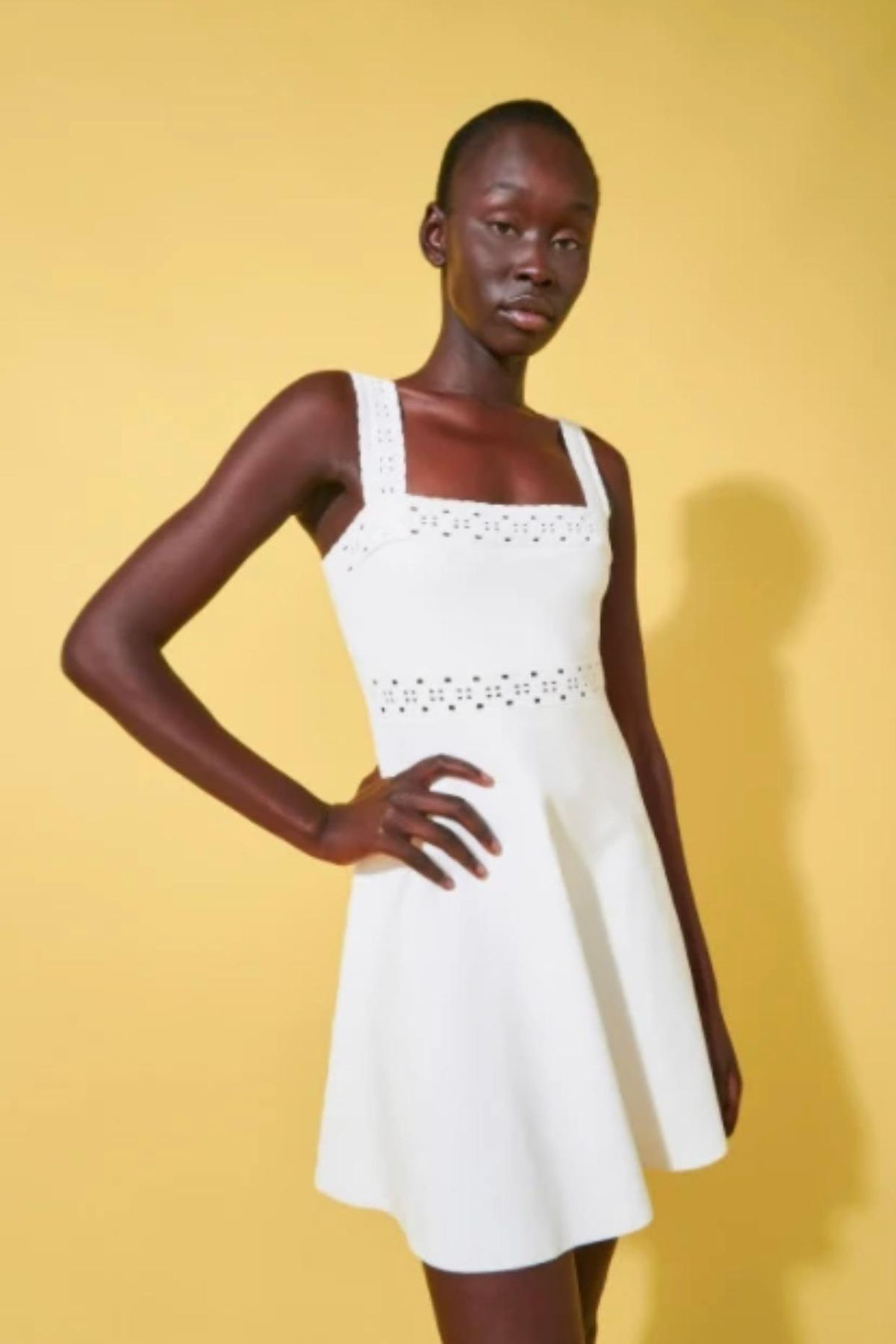 By Johnny - Knit Lace Ribbon Flare Mini 8 - Image 3