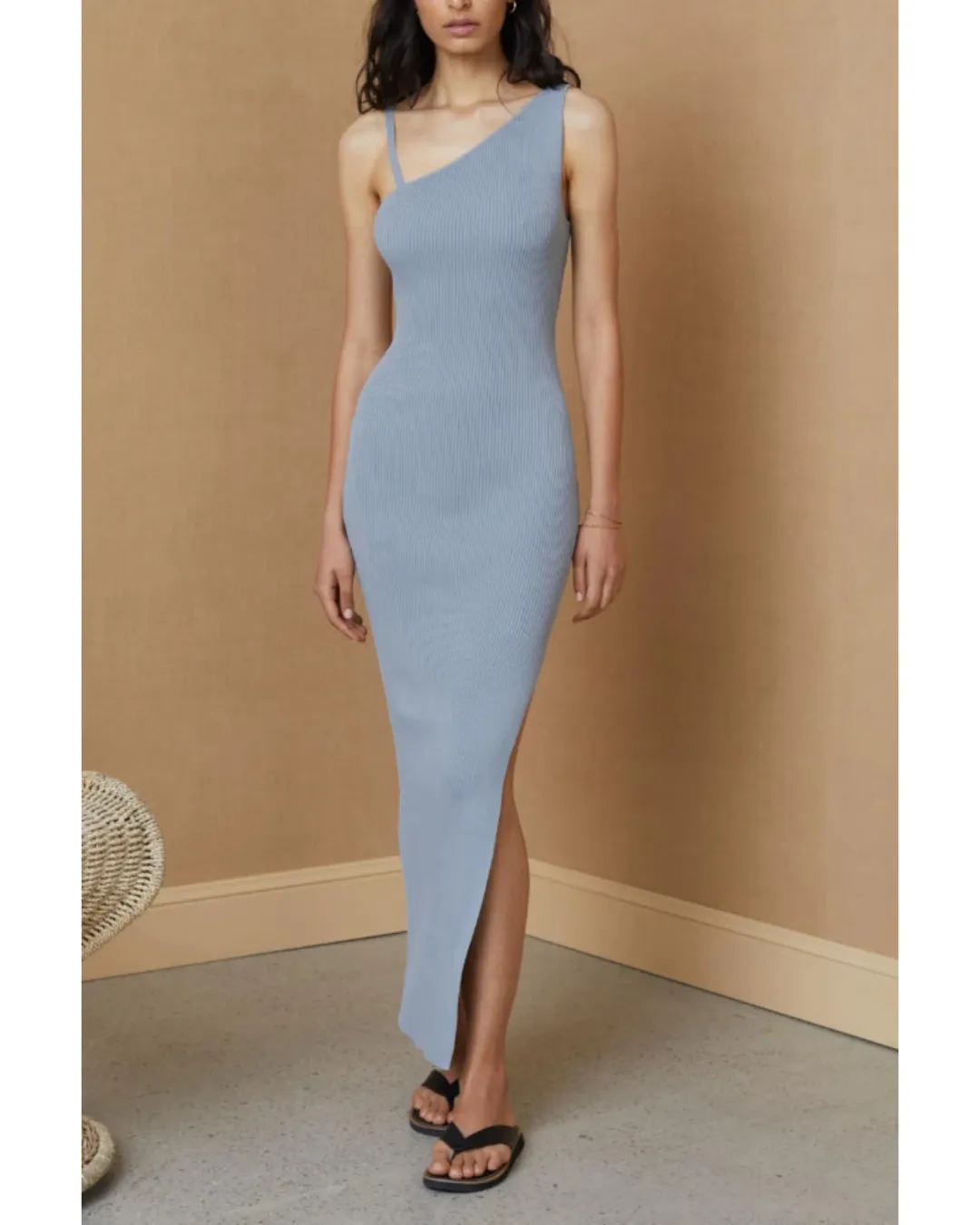 Bec & Bridge Harper Midi Dress Blue Size AU 6 for rent on The Volte - main image