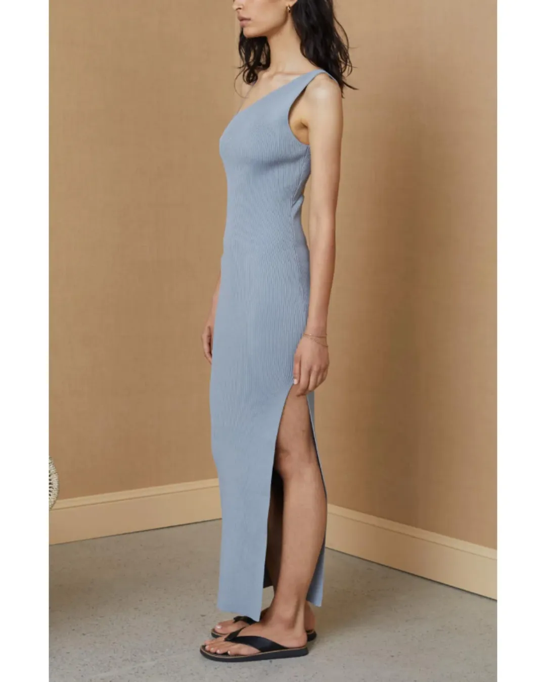 Bec & Bridge Harper Midi Dress Blue Size AU 6 for rent on The Volte - main image