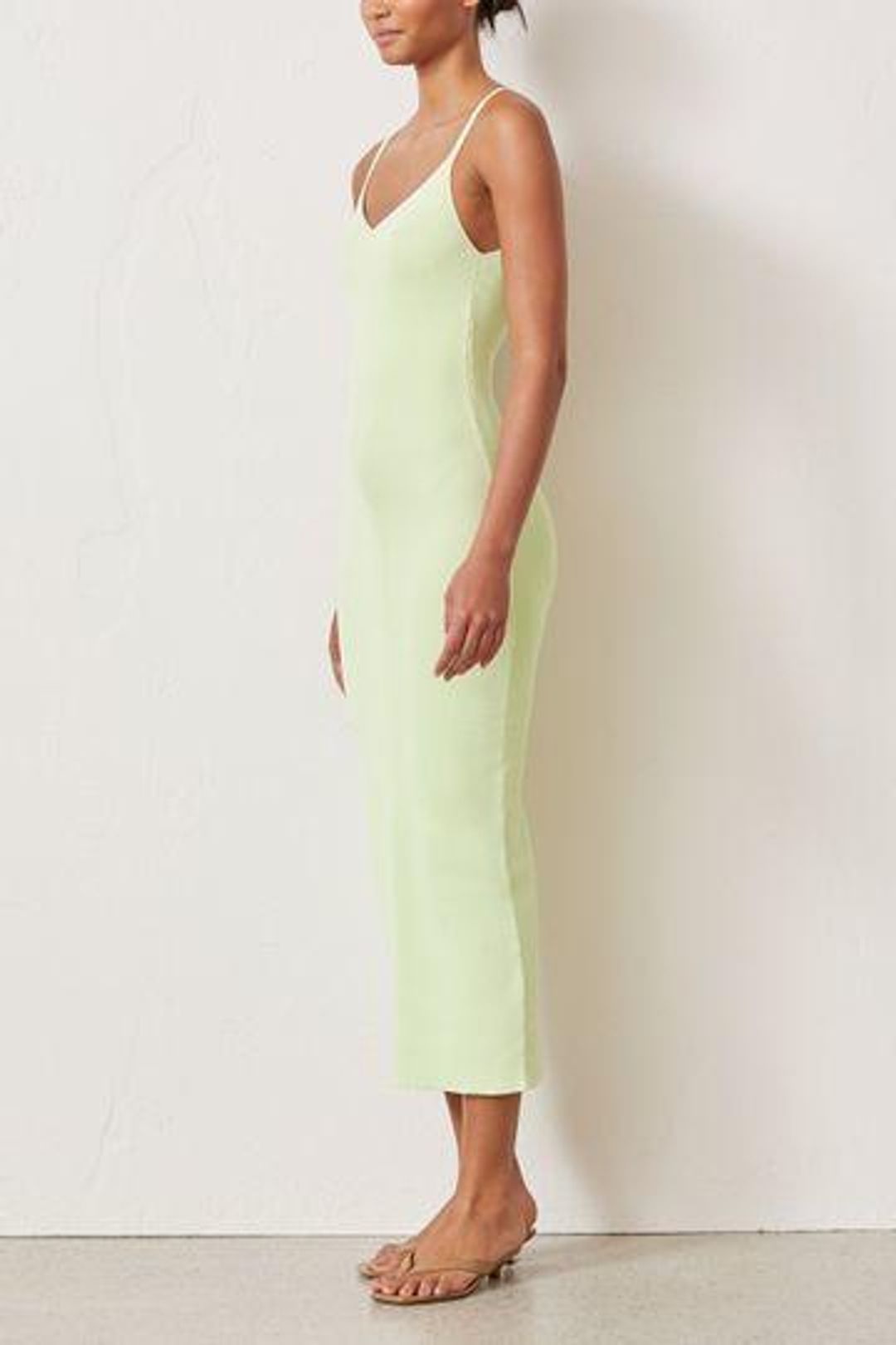Bec and Bridge Citrus Club Knit Midi Dress Green Size  for rent on The Volte - main image