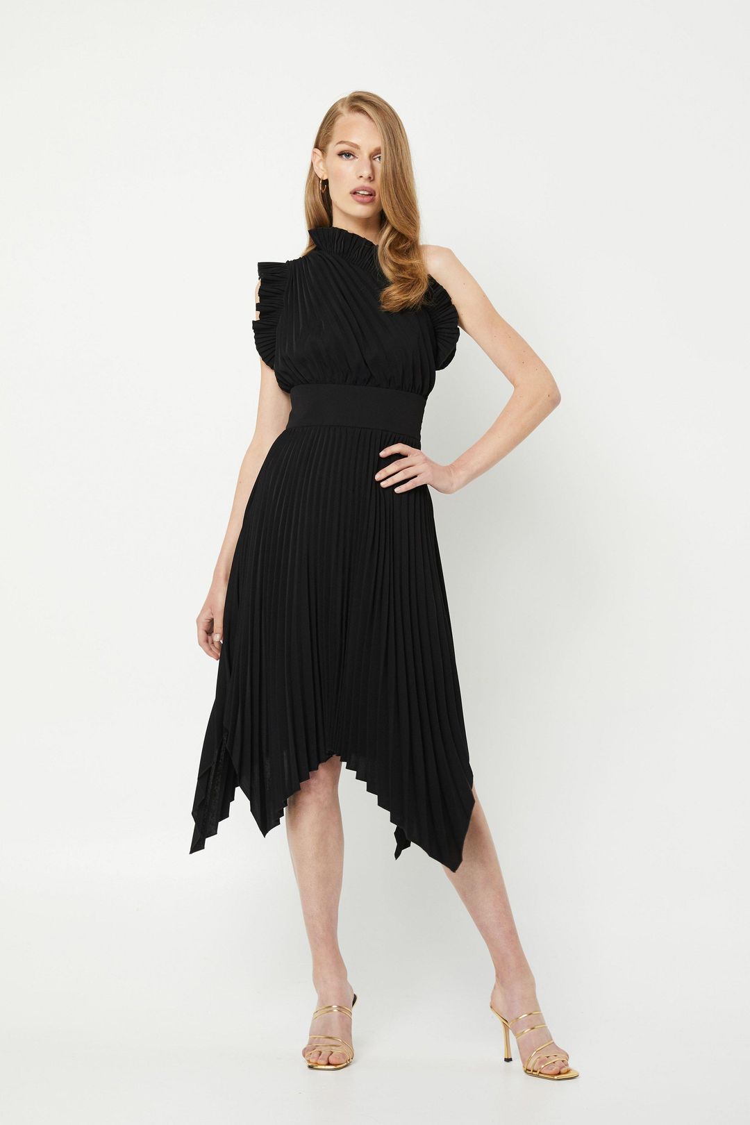 Mossman The Lady Like Midi Dress Black Size 14 for rent on The Volte - main image