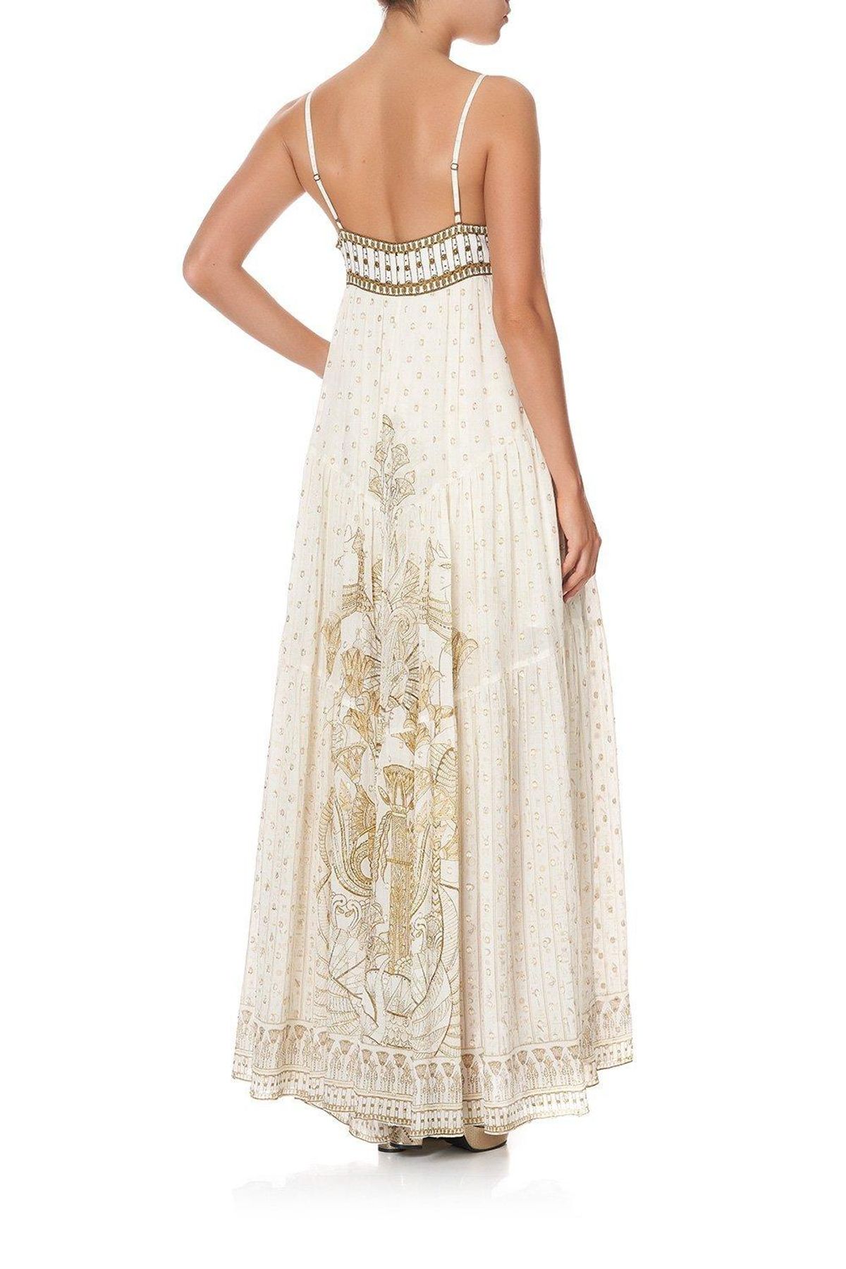 Camilla The Queens Chamber Lace Up Front Panel Dress Print Size 6 - Image 4