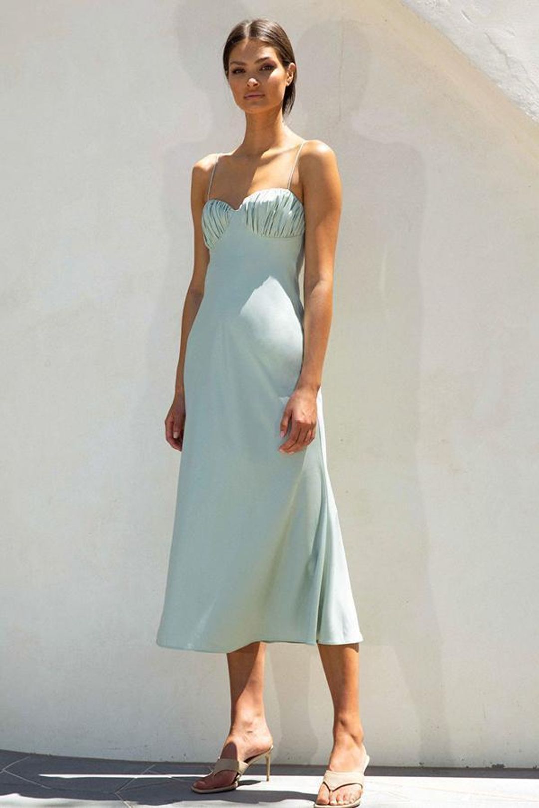 MISHA Casandra Dress Blue Size 12 for rent on The Volte - main image