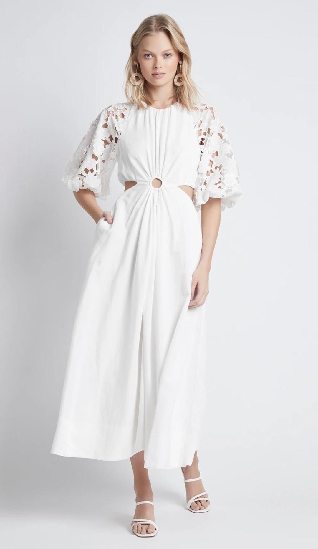 Sheike Ava Maxi Dress White Size 6 for rent on The Volte - main image