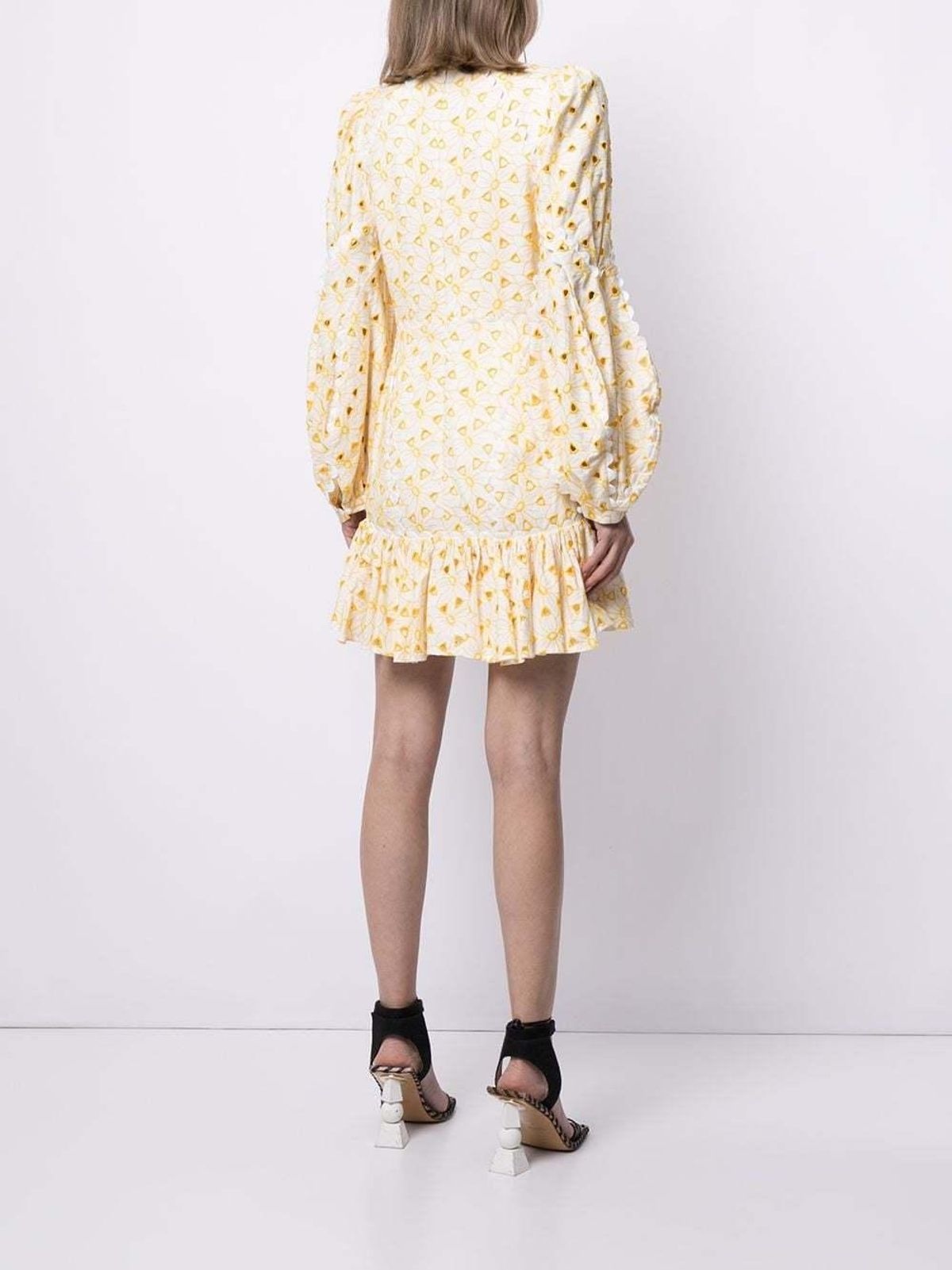 Acler Walker Mini Dress Print Size 8 - Image 3