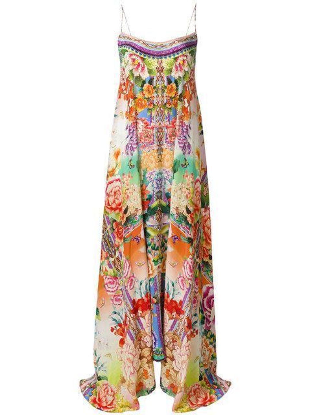  Camilla Flower Hour Full Hem Long Dress Print Size 8 for rent on The Volte - main image