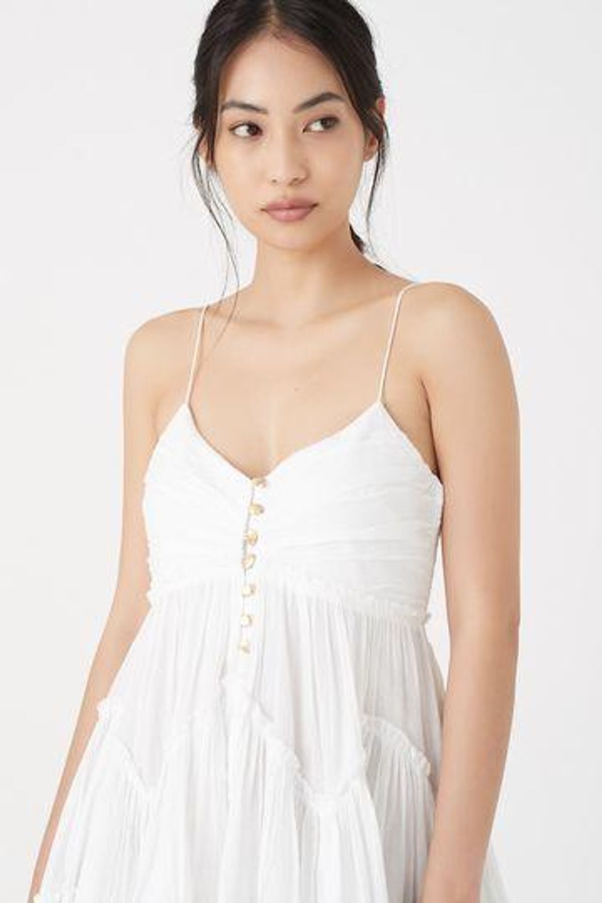 Aje Mimosa Tiered Maxi Dress White Size 8 - Image 4