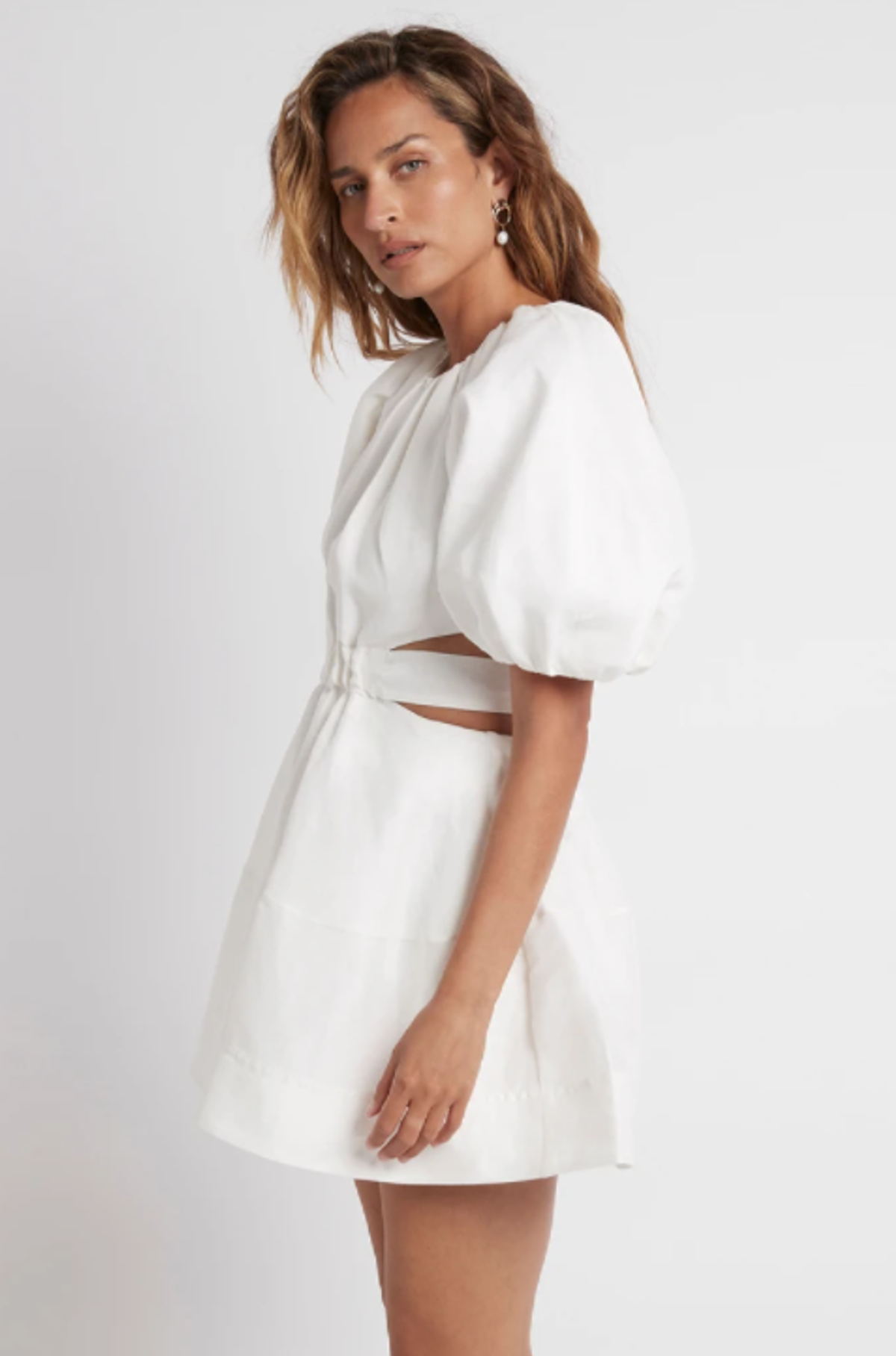 Aje Psychedelia Cut Out Mini Dress White  Size 10 - Image 2