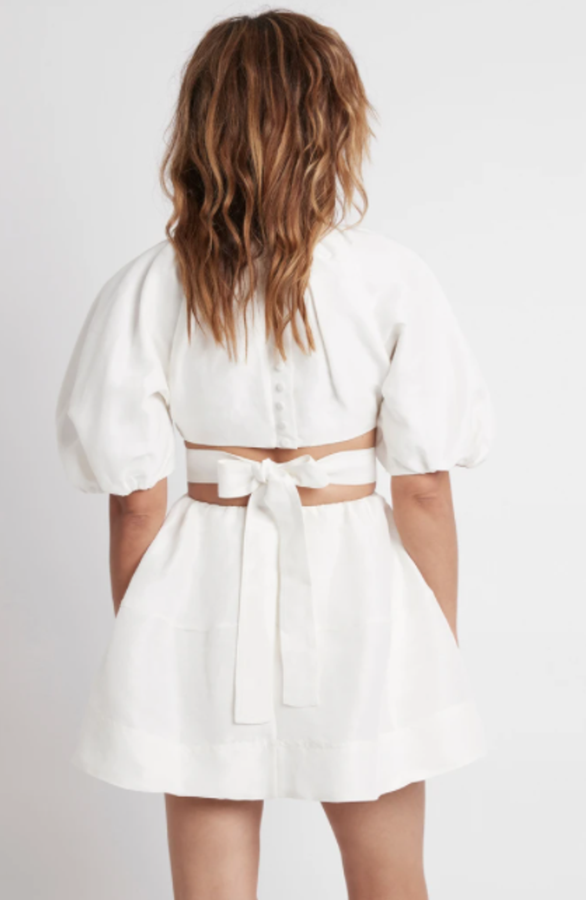 Aje Psychedelia Cut Out Mini Dress White  Size 10 - Image 4