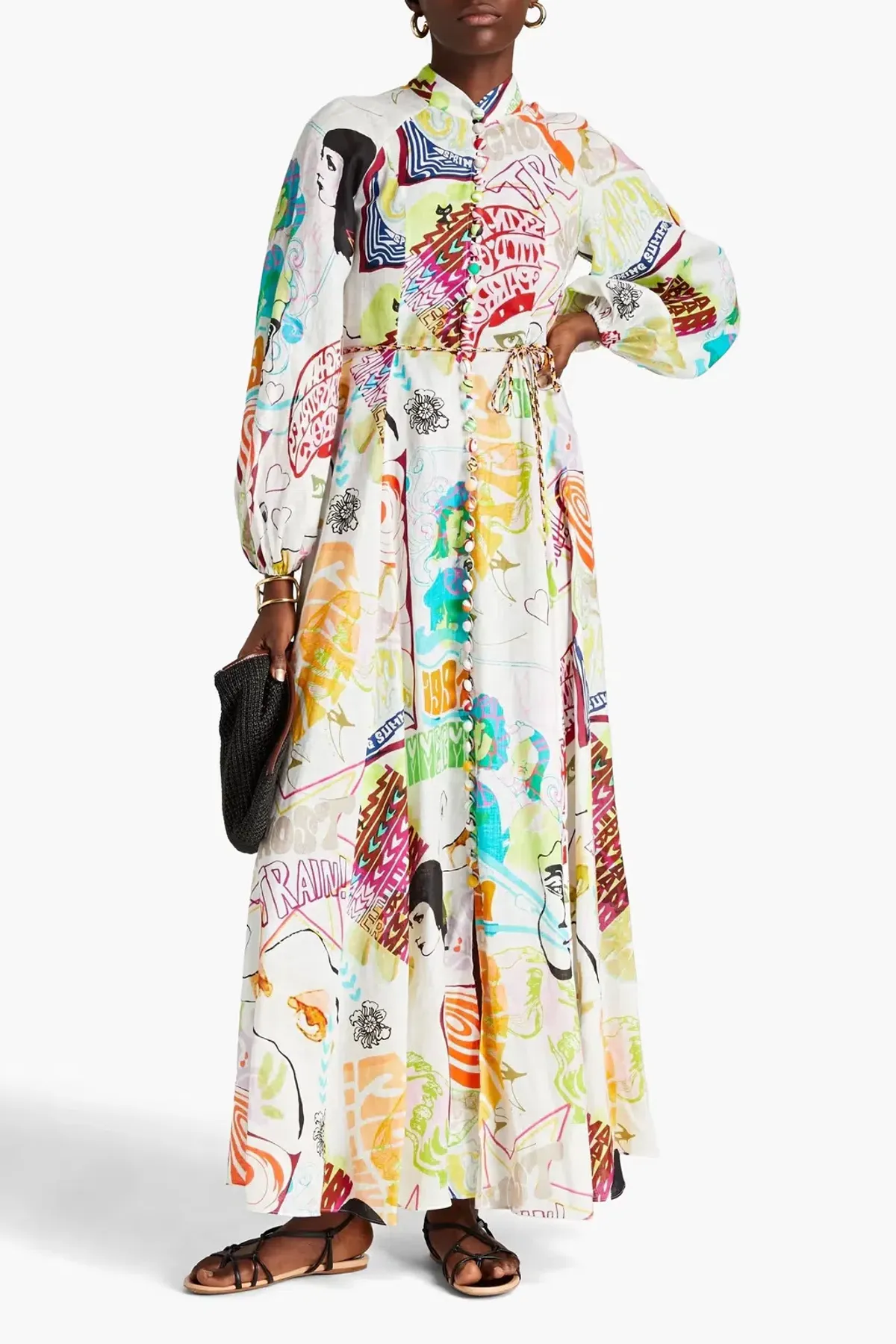 Zimmermann Shelly Billow Long Dress Poster Print Size 1 (AU 8 -10) - Image 1
