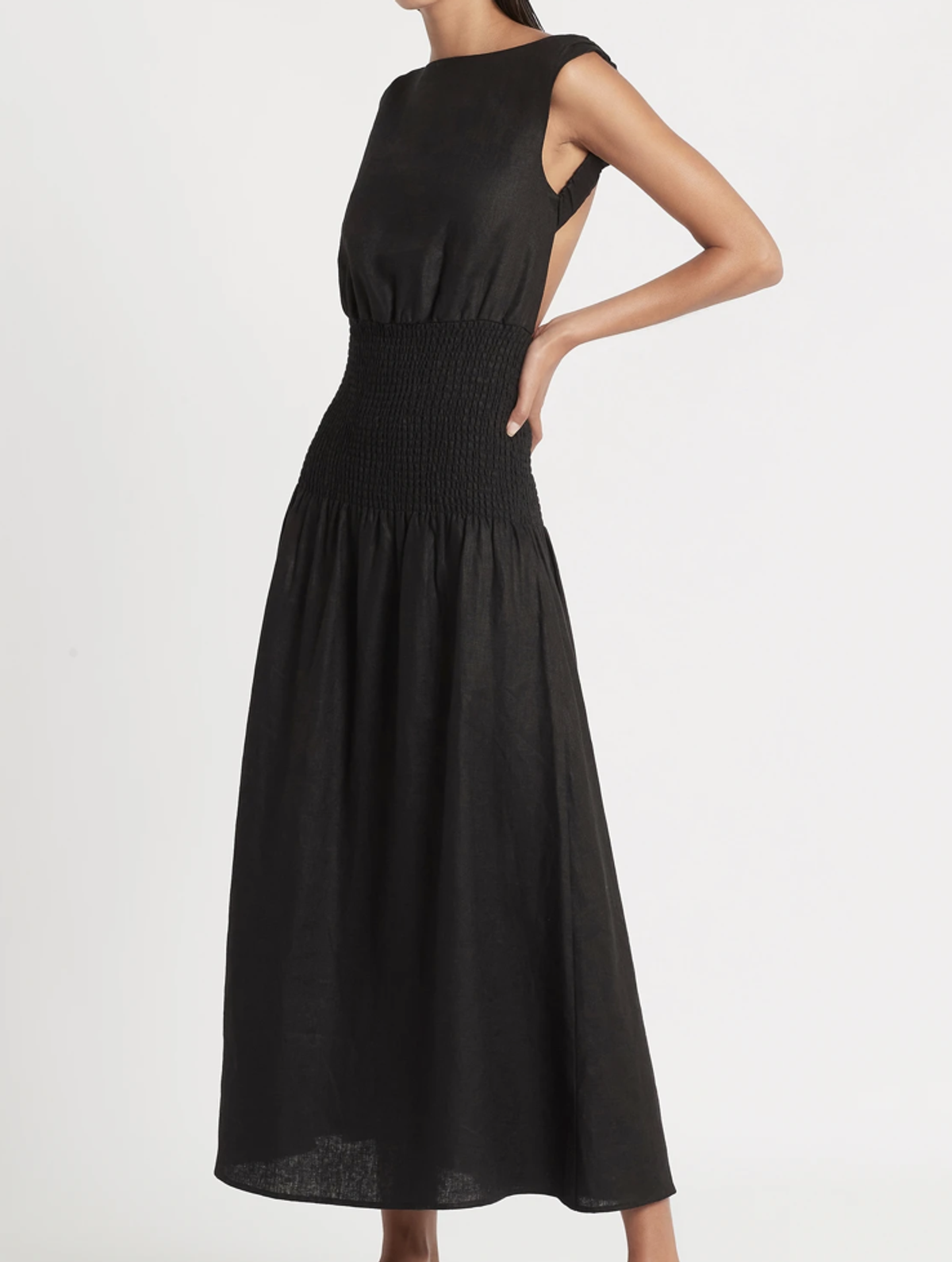 Sir The Label Lorena Open Back Maxi Dress Black | AU 6 - Image 1