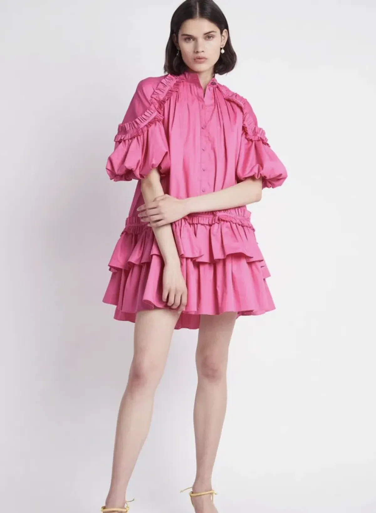Aje Heritage Mini Dress in Pink - Size 6 - Image 1