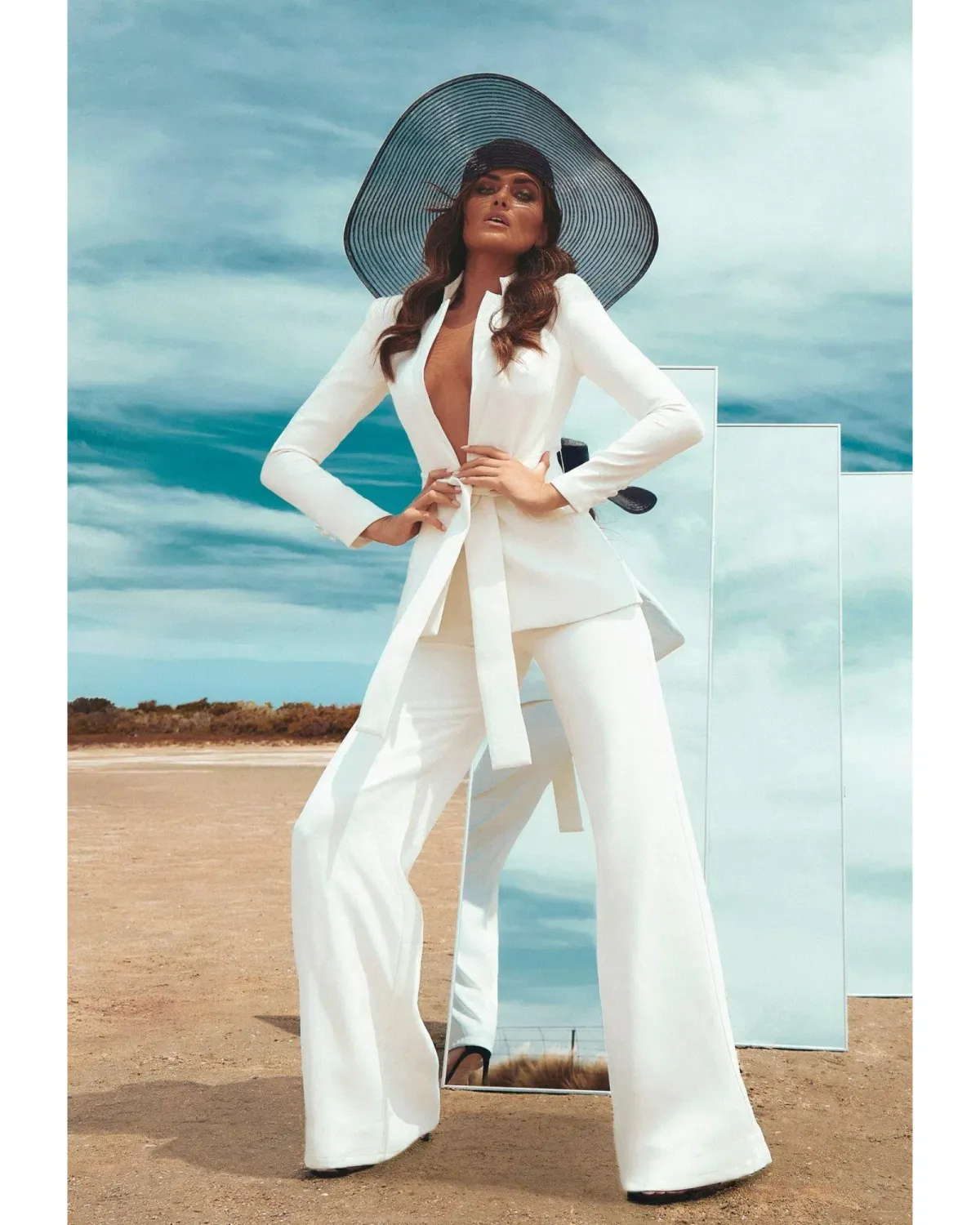 Bianca & Bridgett Ella Pant White Size AU 14 - Image 1