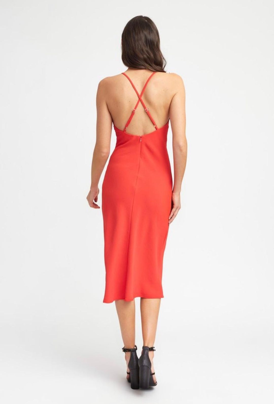 Red kookai slip dress  for rent on The Volte - main image