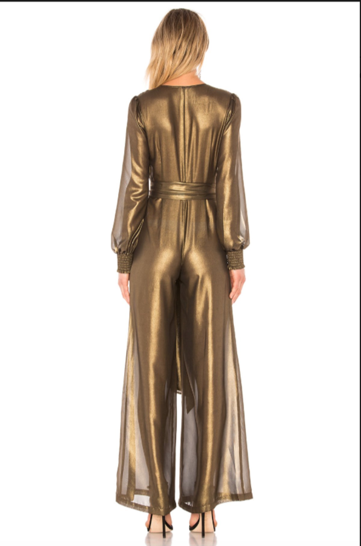 Dress 655 in Gold Lurex size 6 - Image 2