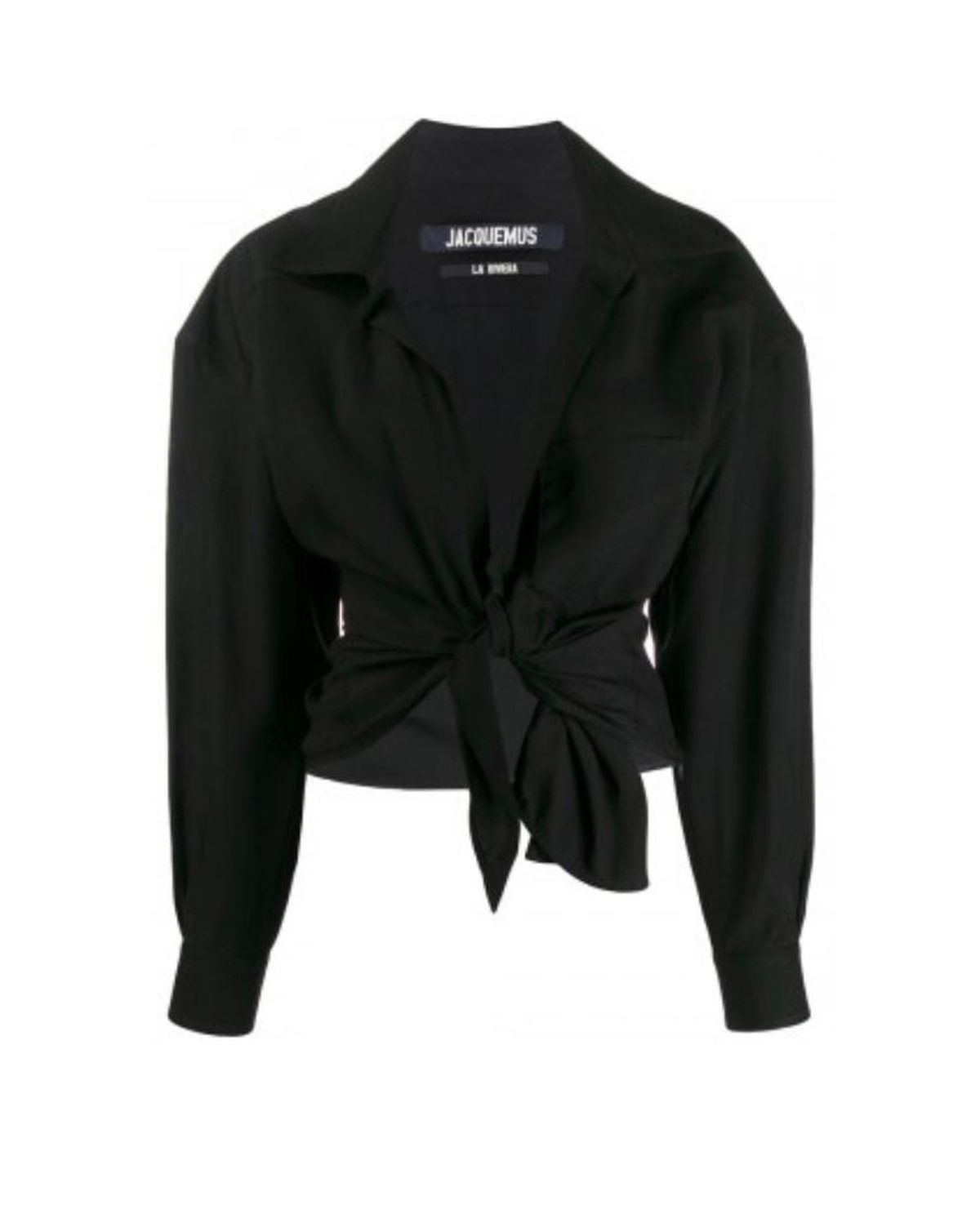 Jacquemus La Chemise Pavia Shirt Black Size 8 - Image 4