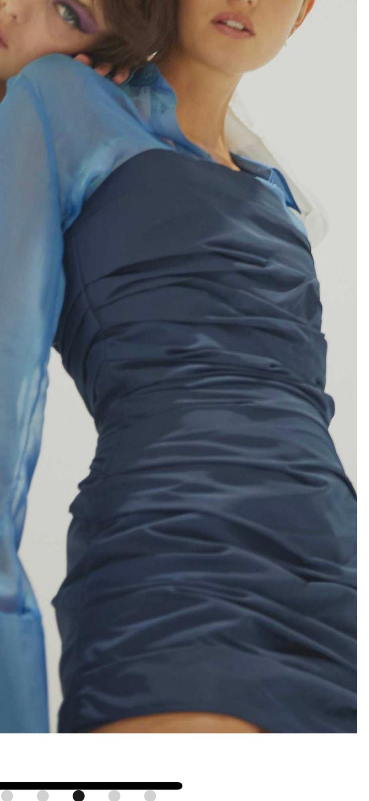 GEORGIA ALICE Betty Draped Taffeta Mini Dress - Image 2