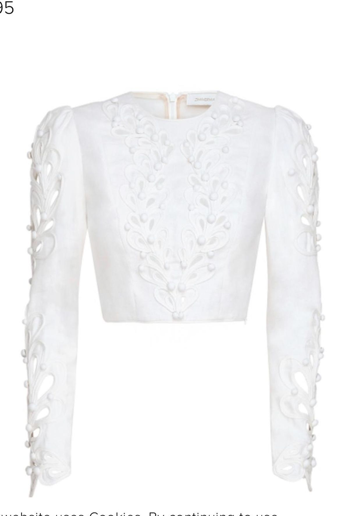 Zimmermann Brightside Rouleaux Bodice Size 8 and Mini Skirt Size 6 Set Ivory - Image 5