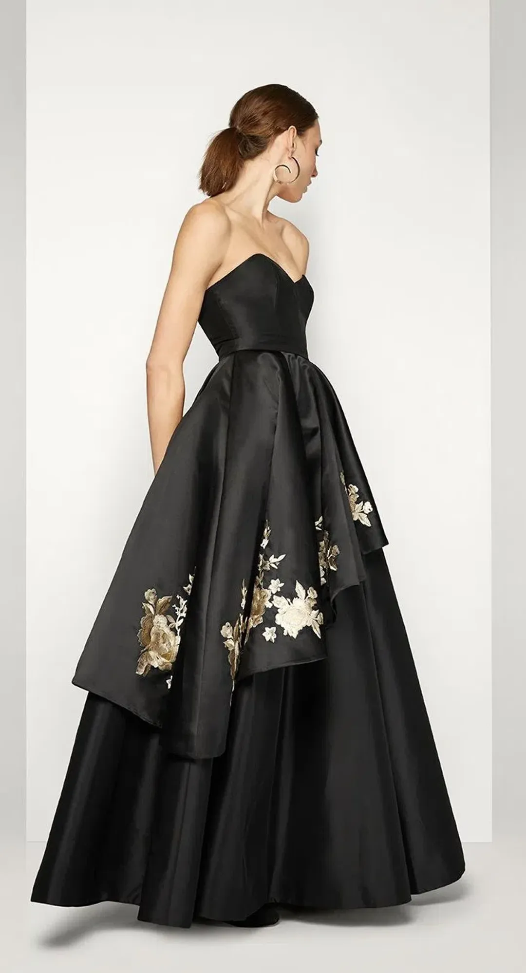 Fame and Partners Nova Gown Black Size 8  for rent on The Volte - main image