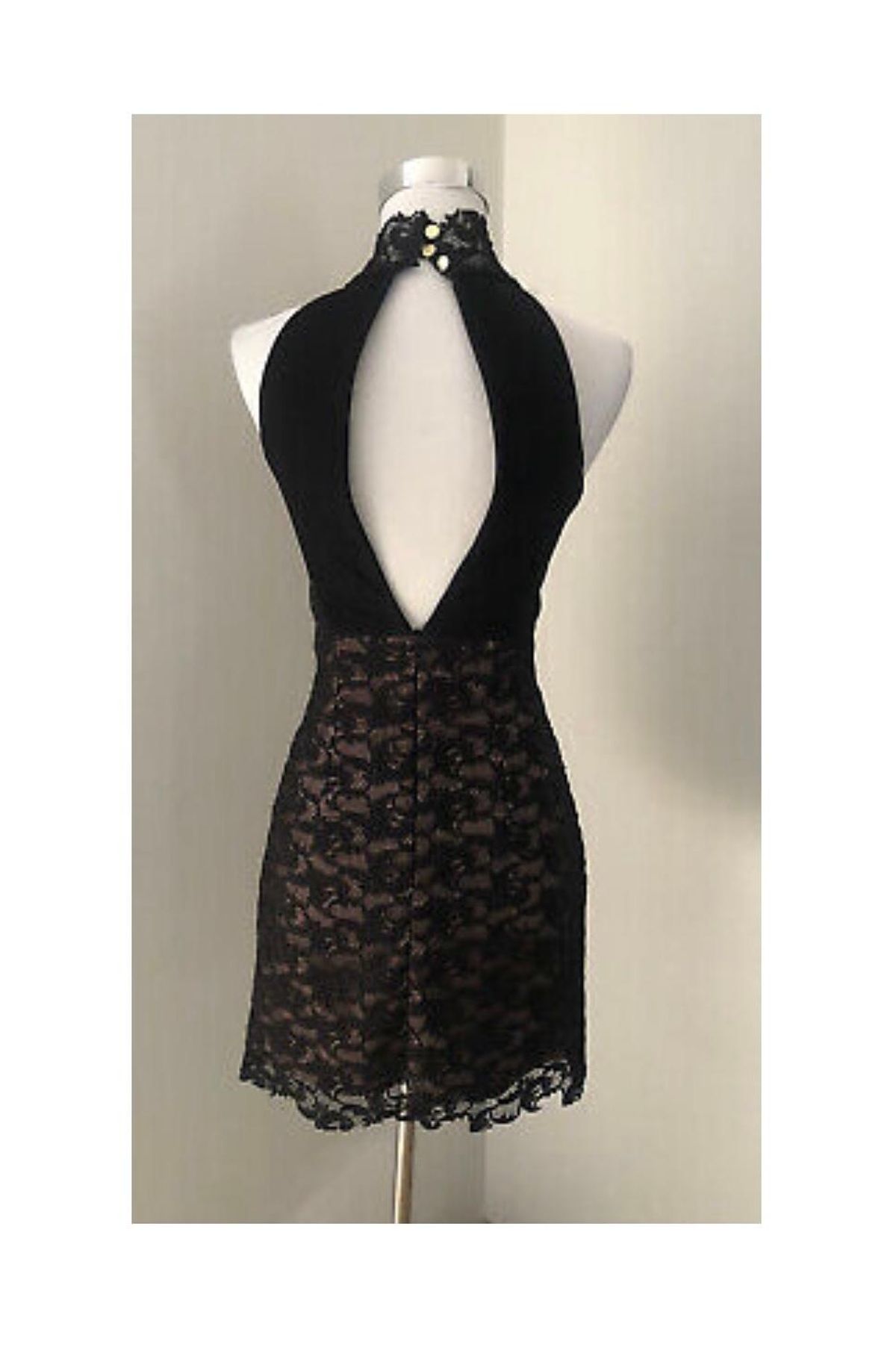 Camilla and Marc Light and Shade Paneled Lace Dress Black Size 8 - Image 5