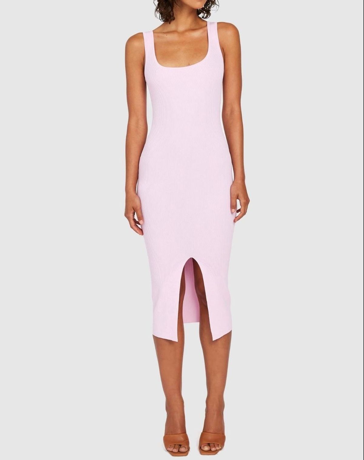 BY JOHNNY. - Alice Split Knit Dress - Light Pink - Image 1