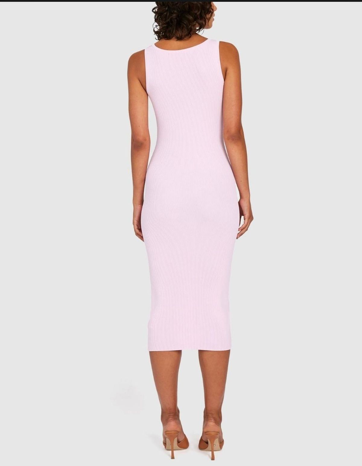 BY JOHNNY. - Alice Split Knit Dress - Light Pink - Image 5