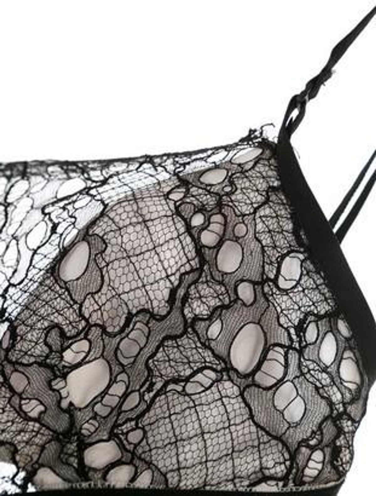 Dion Lee Marrow Lace Bandeau Bralette Black Size 8 - Image 3