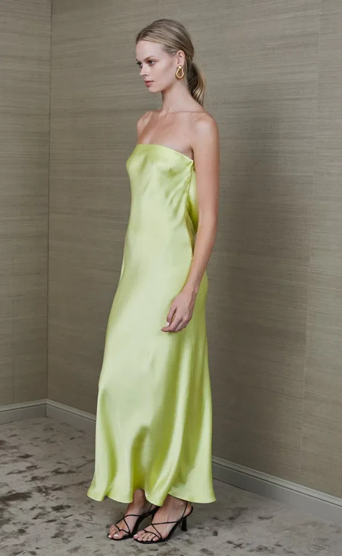 Bec & Bridge Citrus Sweetie Strapless Midi Dress Green Size 10 - Image 5