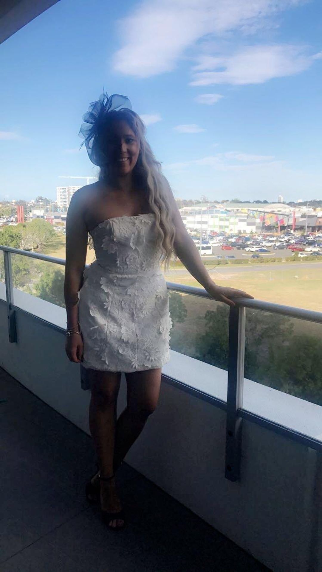 Kookai Fleur Mini Dress White Size 12 for rent on The Volte - main image