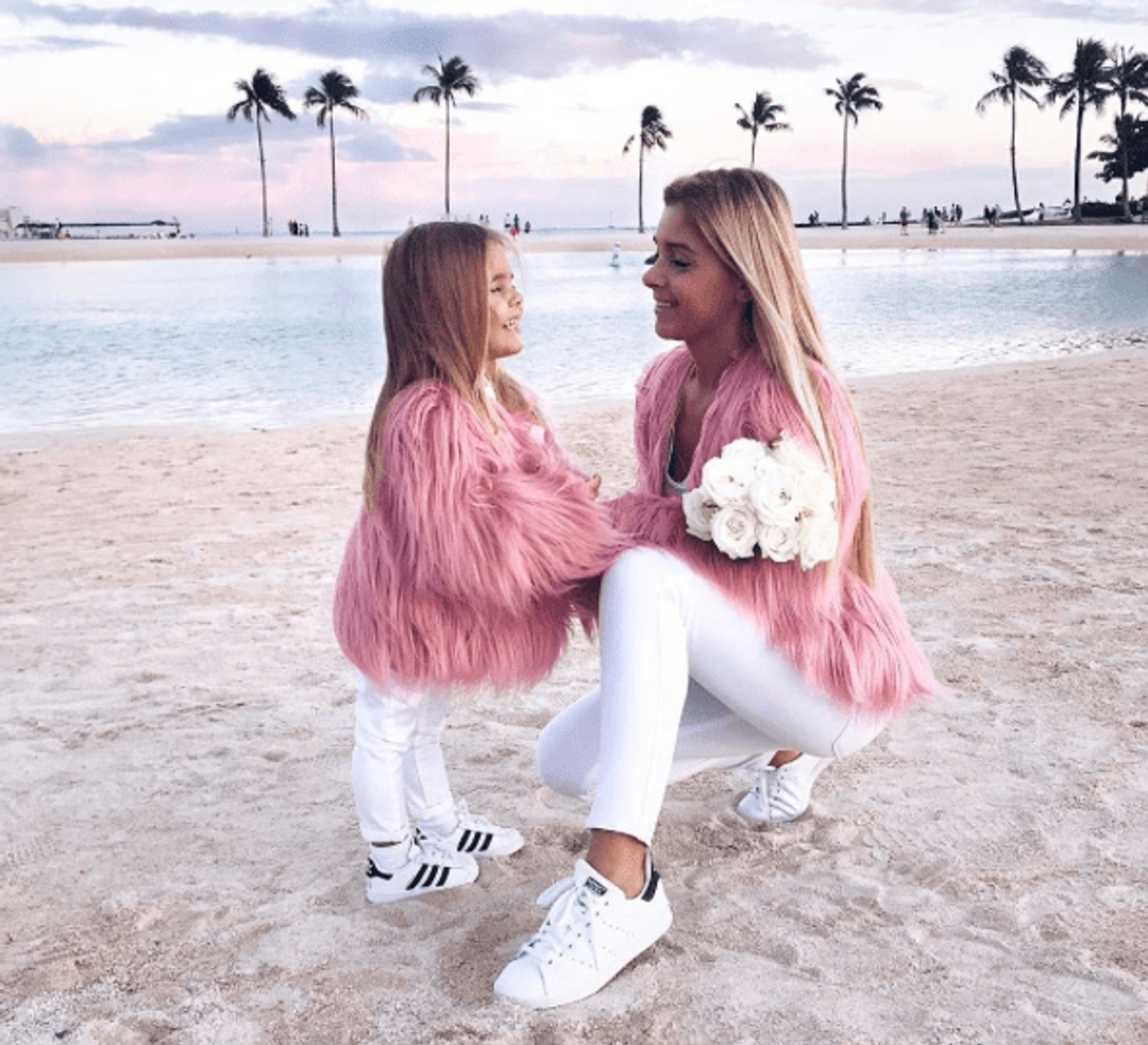 UNREAL FUR UNREAL DREAM JACKET – PINK size medium  for rent on The Volte - main image