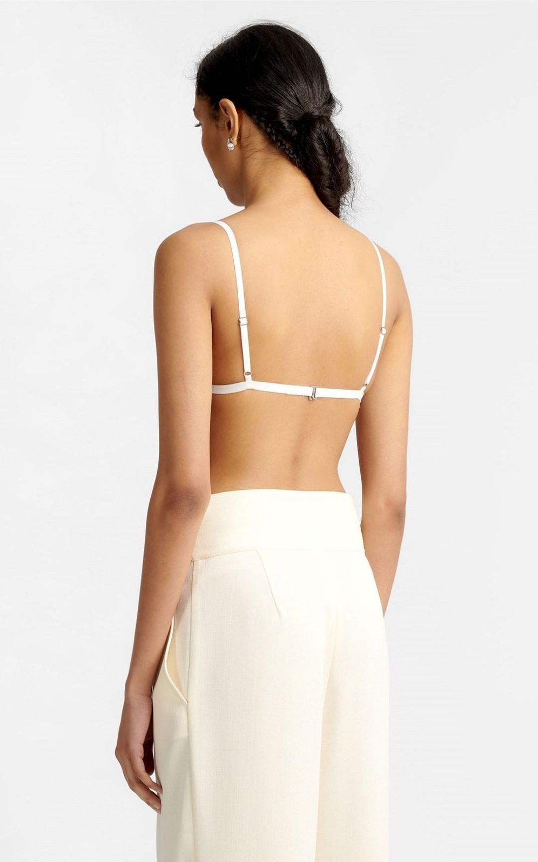 Dion Lee Trace Lace Bandeau white size 8 for rent on The Volte - main image