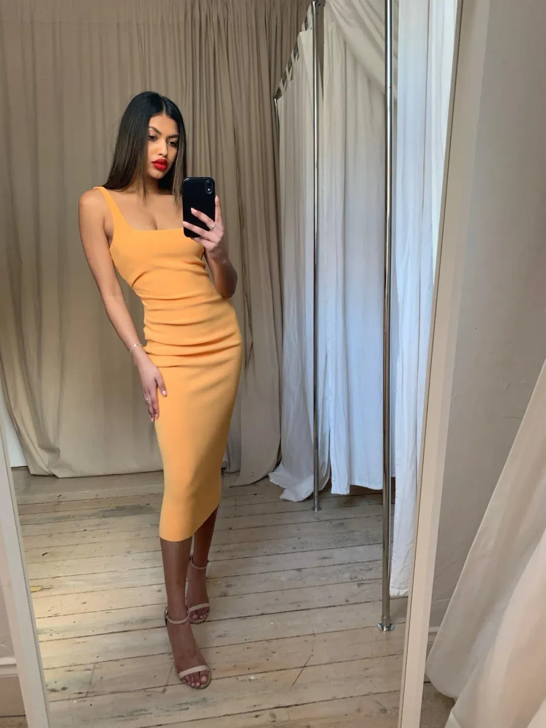 Bec and Bridge Karina Tuck midi dress for rent on The Volte - main image