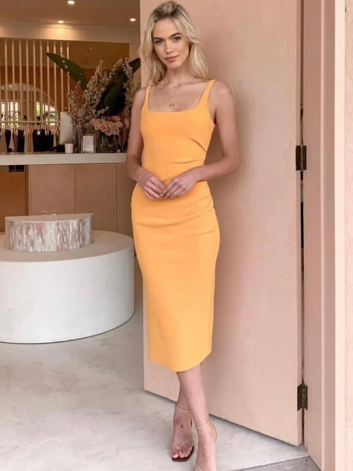 Bec and Bridge Karina Tuck midi dress - Image 1