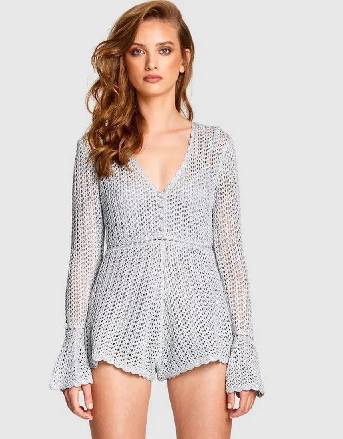 Alice McCall Magic Playsuit Silver Size 4 - Image 2