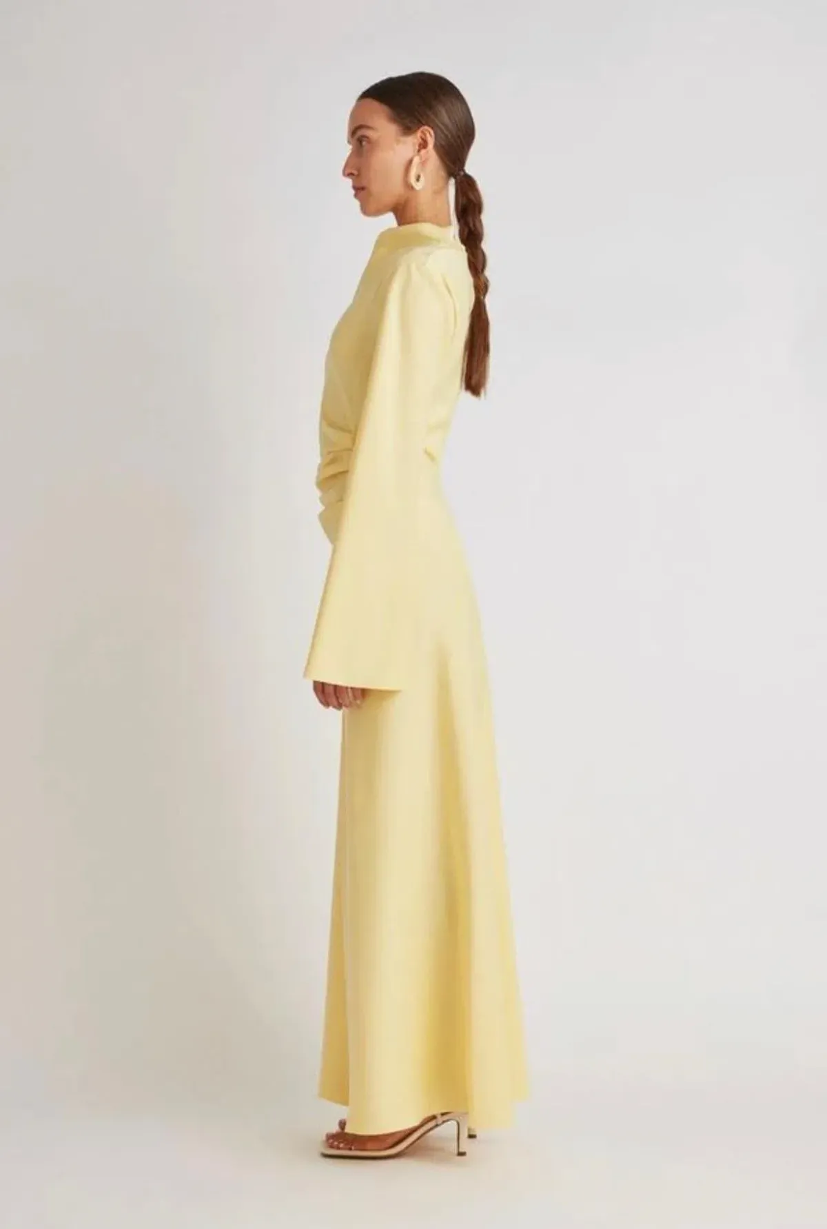 Camilla & Marc Damascus Dress in Lemon Yellow Size 8 - Image 2