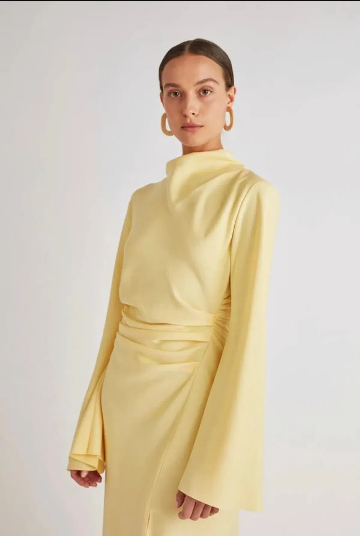 Camilla & Marc Damascus Dress in Lemon Yellow Size 8 - Image 1